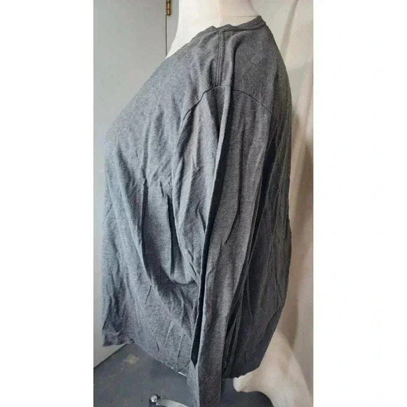 SOMOMA GRAY SPARKY LONG SLEEVE V-NECK TOP PLUS SIZE 4X - Picture 3 of 6